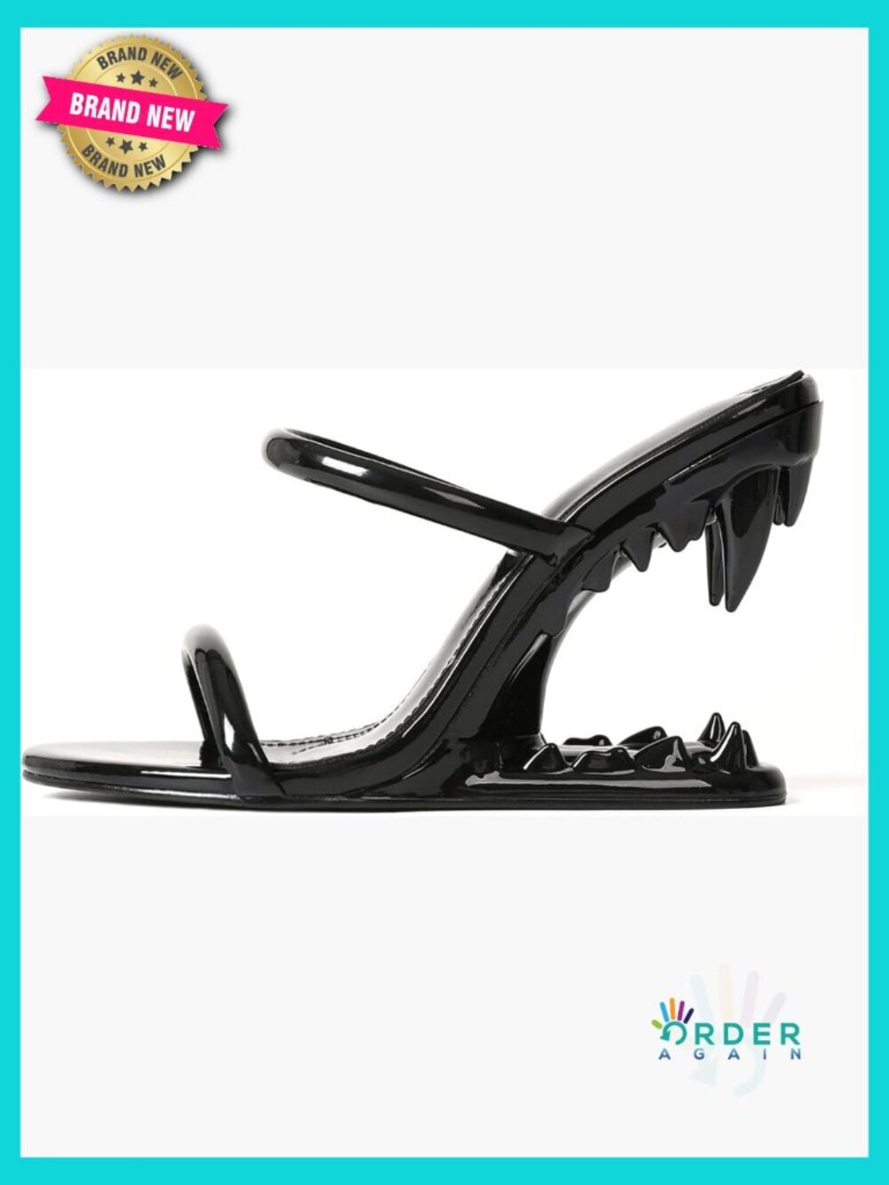 Strappy Wedge Heels Sandals Shark Teeth Heeled Mules Slingback Party Dressy